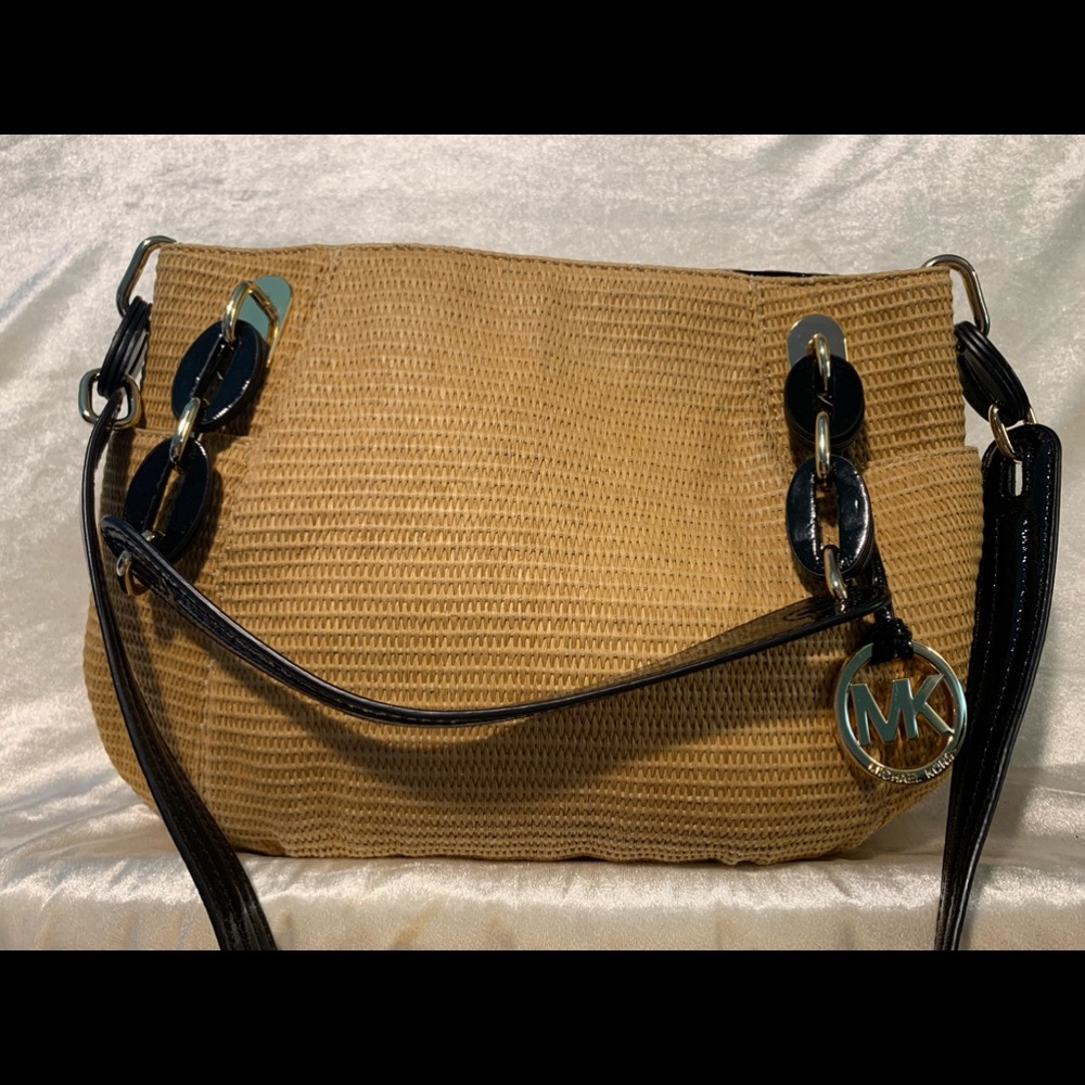 Michael Kors woven satchel/shoulder bag